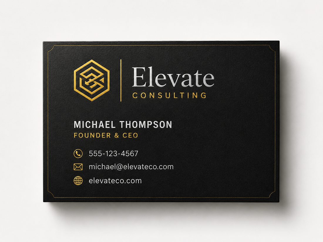 Editable business card template